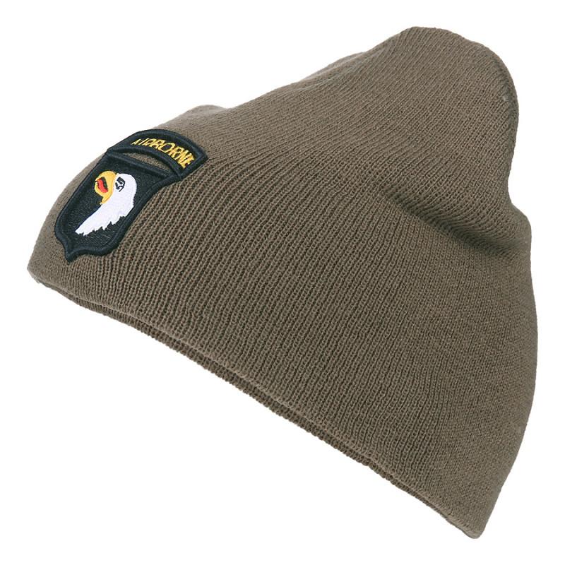 101st Airborne Beanie US Olive-3686-a